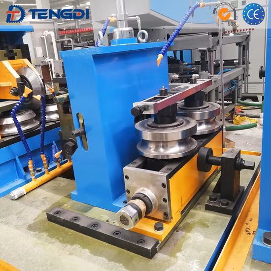 Tubi e tubazioni in acciaio ERW Tubi e tubi saldati con cordone diritto in acciaio al carbonio Macchina per la produzione di tubi ad alta frequenza Macchina per la produzione di tubi Laminatoio per tubi